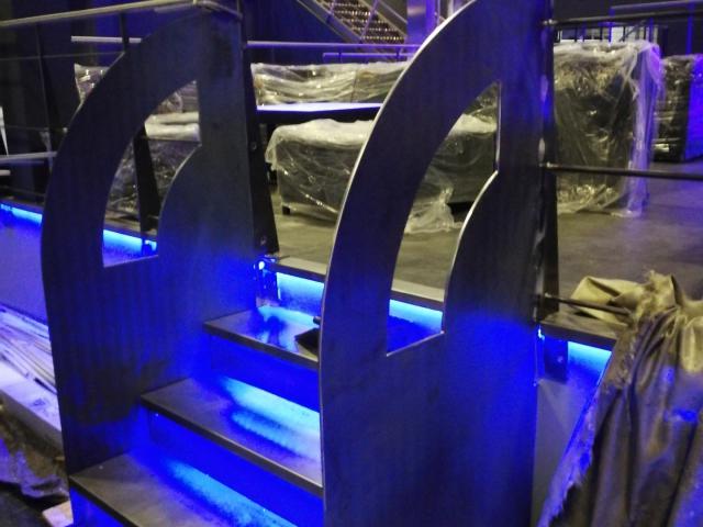 Beleuchtete Treppe
